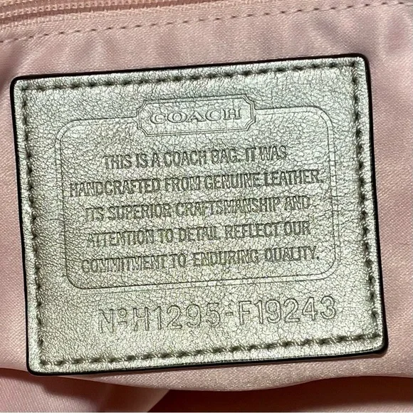 Coach Ashley Ivory Leather Shoulder/Crossbody Bag, - Picture 8 of 15